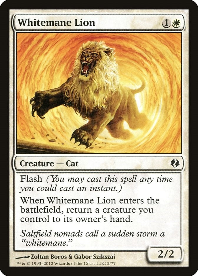 Image for Whitemane Lion (Duel Decks: Venser vs. Koth) (2) - Magic: The Gathering