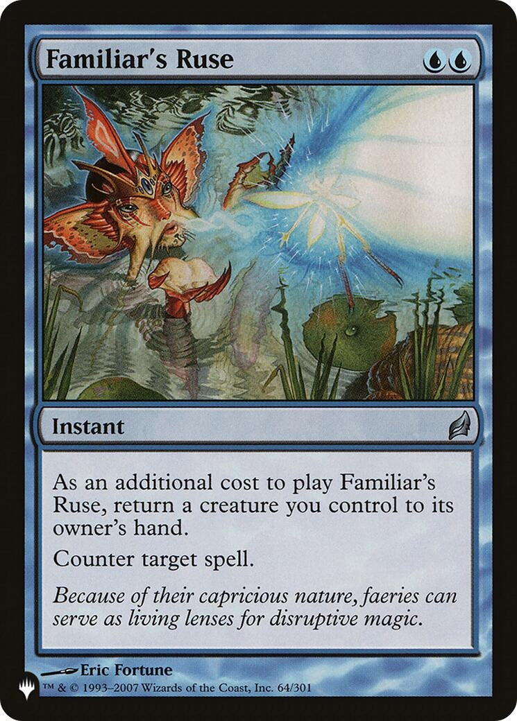 Image for Familiar's Ruse (The List Reprints) (64/301) - Magic: The Gathering