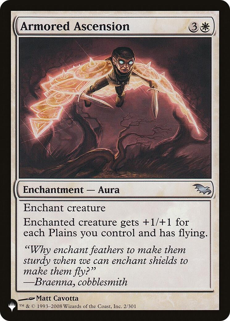 Image for Armored Ascension (The List Reprints) (2/301) - Magic: The Gathering