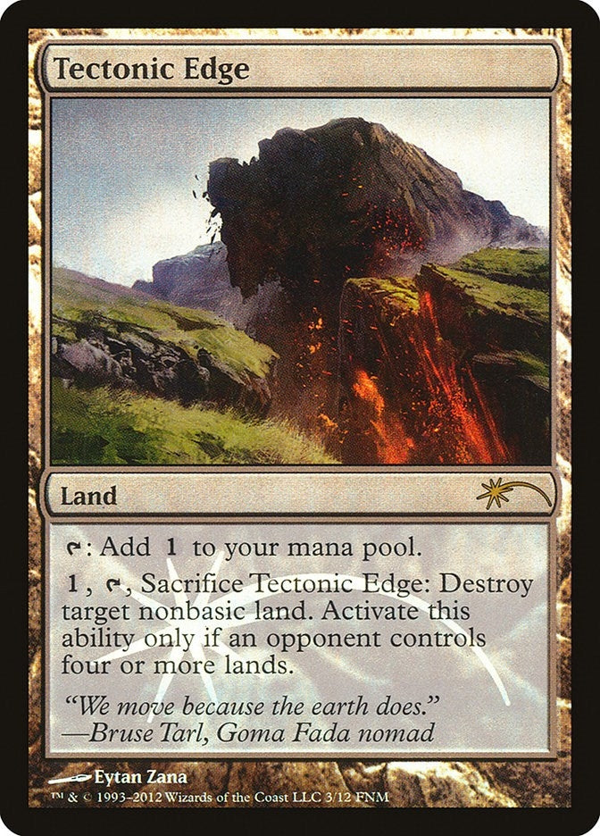 Image for Tectonic Edge (FNM Promos) (3) - Magic: The Gathering