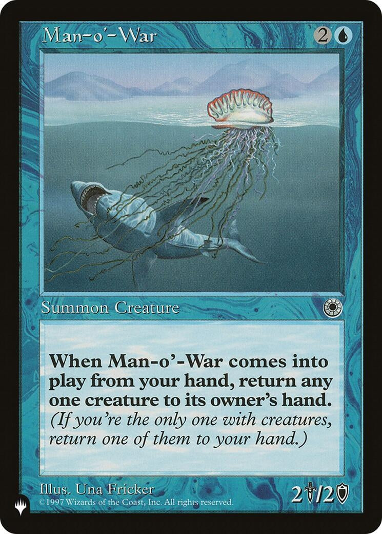 Image for Man-o'-War (POR) (The List Reprints) - Magic: The Gathering
