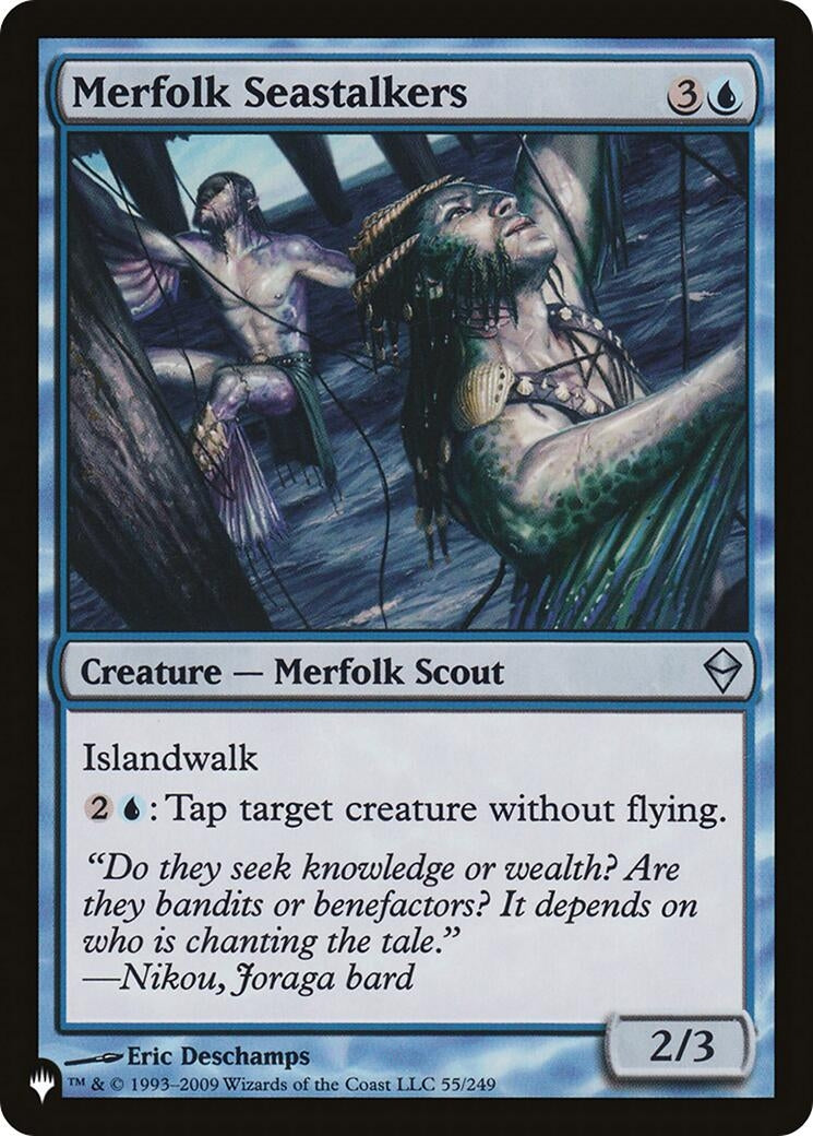 Image for Merfolk Seastalkers (The List Reprints) (55/249) - Magic: The Gathering