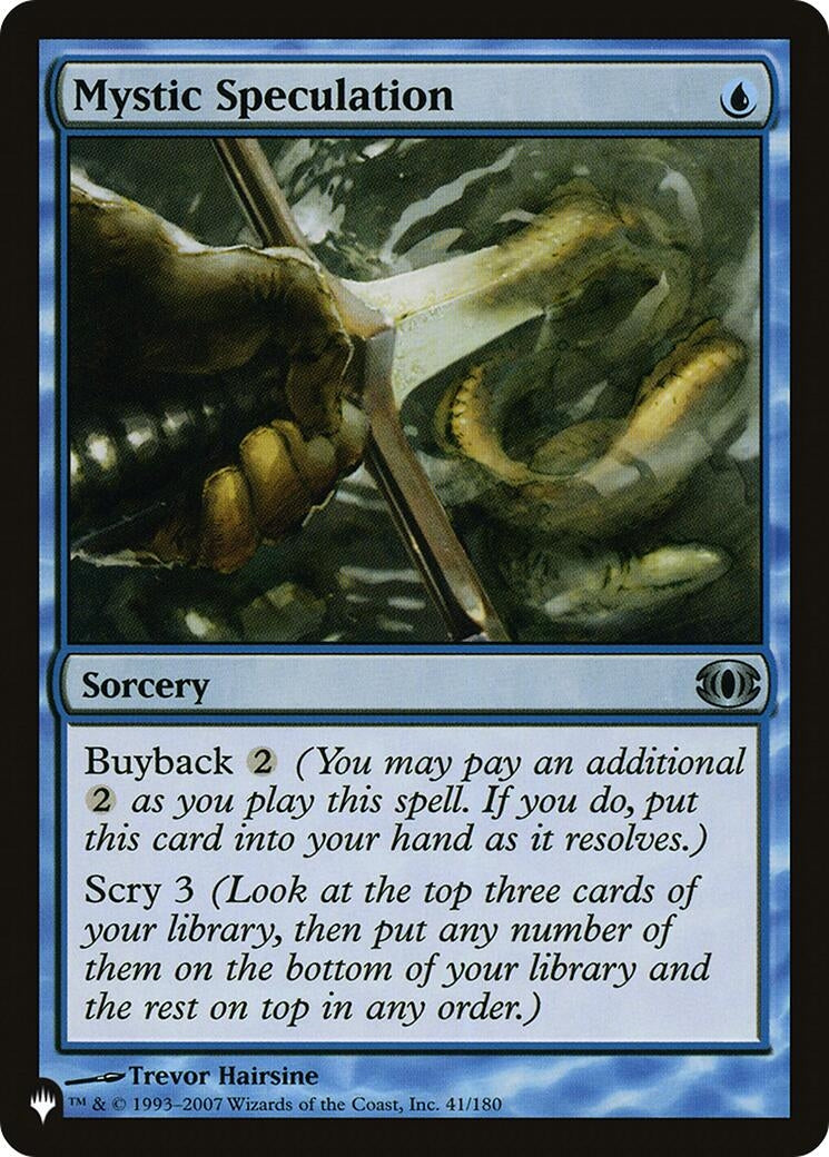 Image for Mystic Speculation (The List Reprints) (41/180) - Magic: The Gathering
