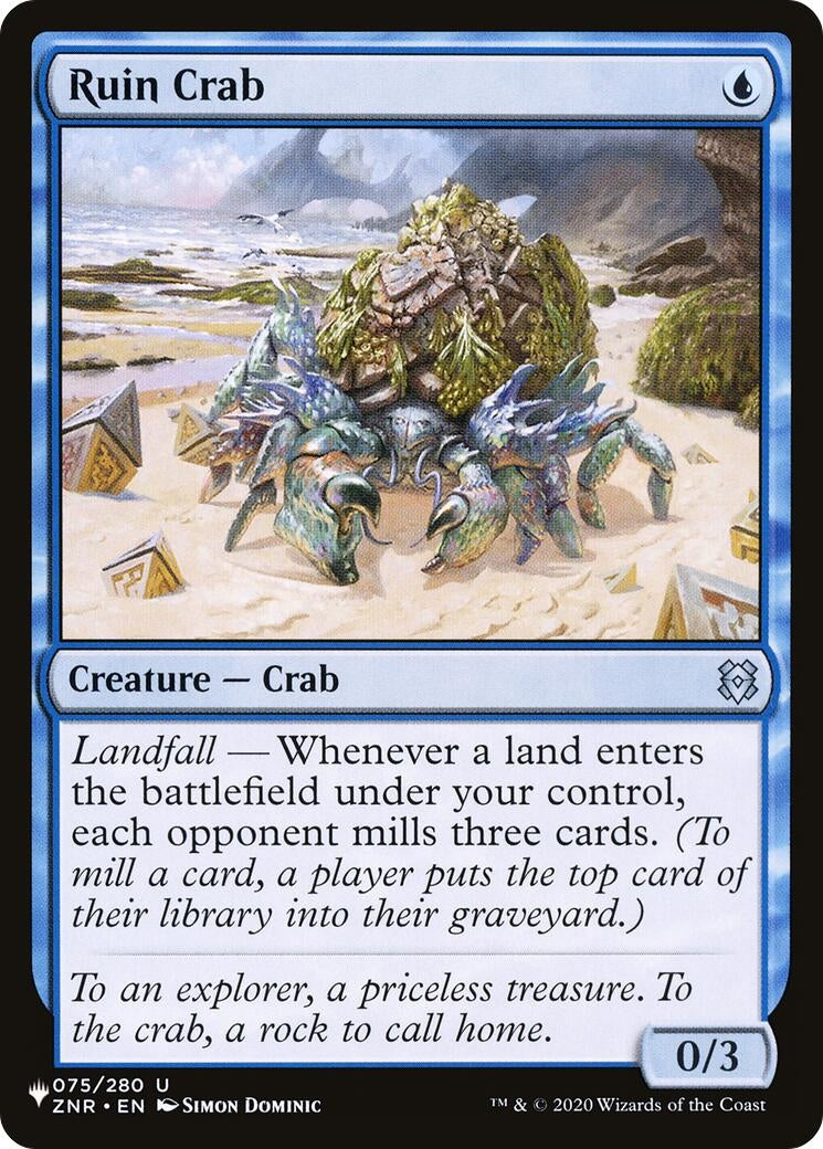 Image for Ruin Crab (The List Reprints) (075/280) - Magic: The Gathering