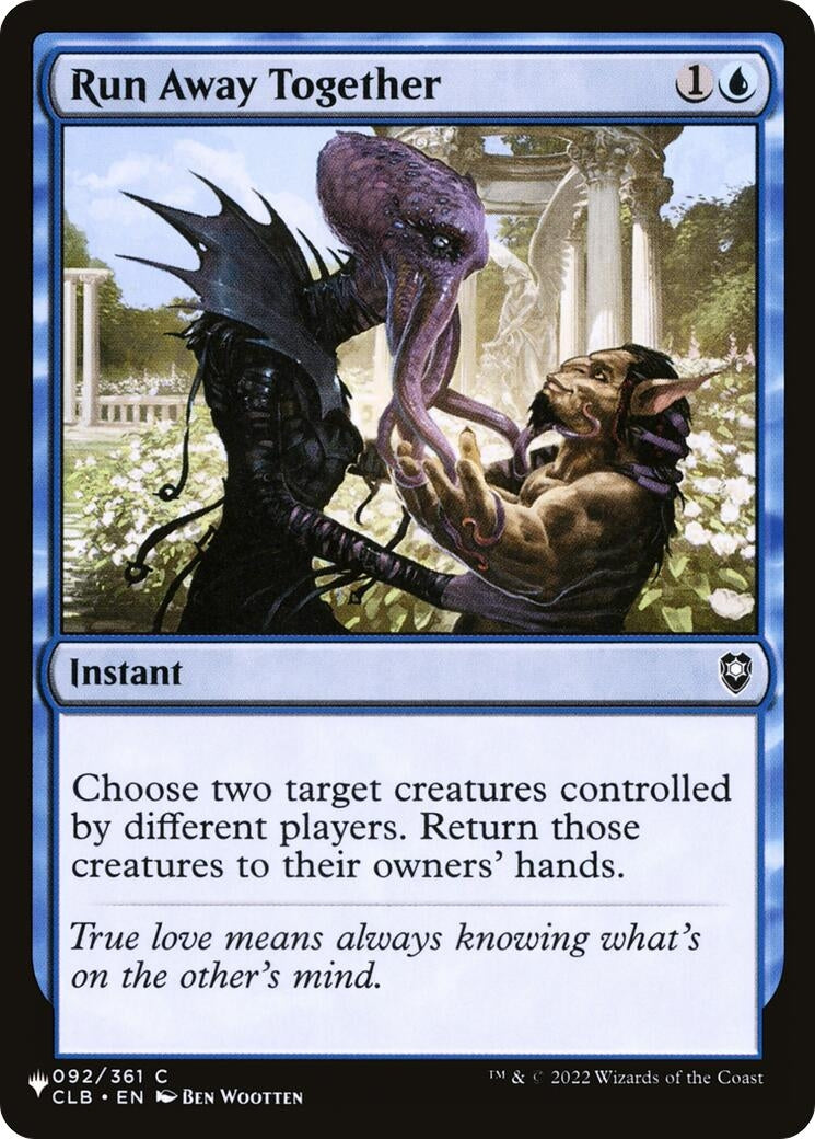 Image for Run Away Together (The List Reprints) (092/361) - Magic: The Gathering