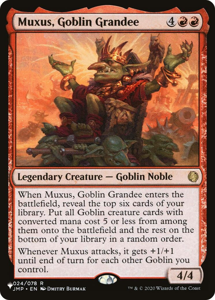 Image for Muxus, Goblin Grandee (The List Reprints) (024/078) - Magic: The Gathering