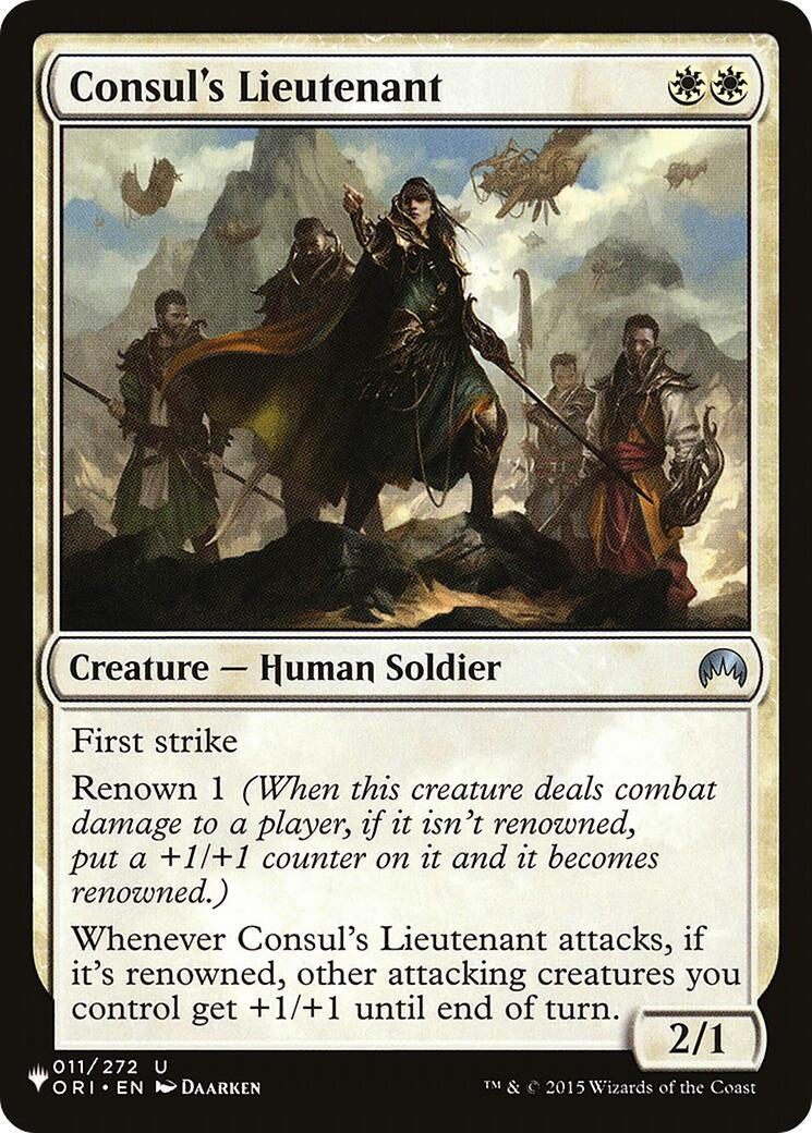 Image for Consul's Lieutenant (The List Reprints) (011/272) - Magic: The Gathering