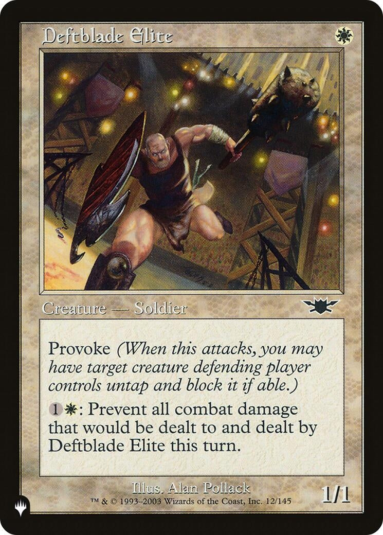 Image for Deftblade Elite (The List Reprints) (12/145) - Magic: The Gathering