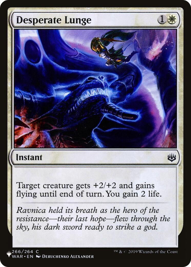 Image for Desperate Lunge (The List Reprints) (266/264) - Magic: The Gathering