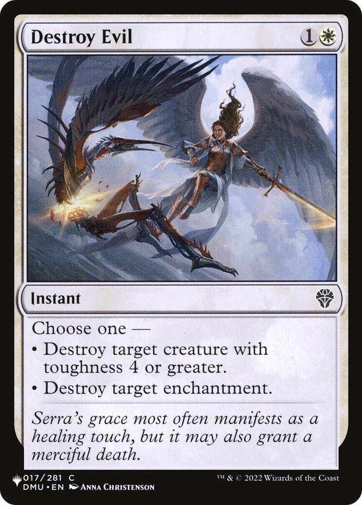 Image for Destroy Evil (The List Reprints) (017/281) - Magic: The Gathering