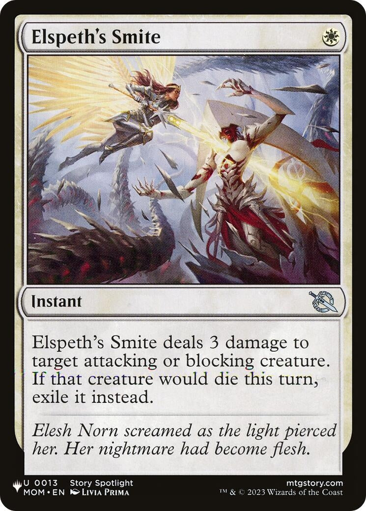 Image for Elspeth's Smite (The List Reprints) (0013) - Magic: The Gathering