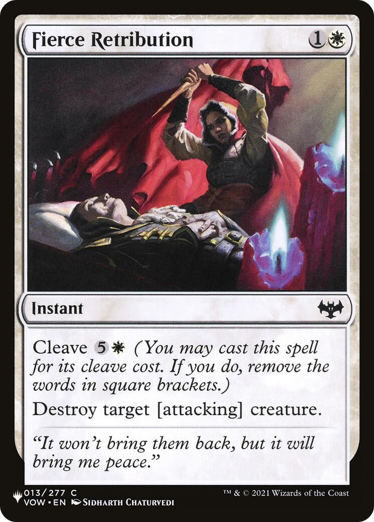 Image for Fierce Retribution (The List Reprints) (013/277) - Magic: The Gathering
