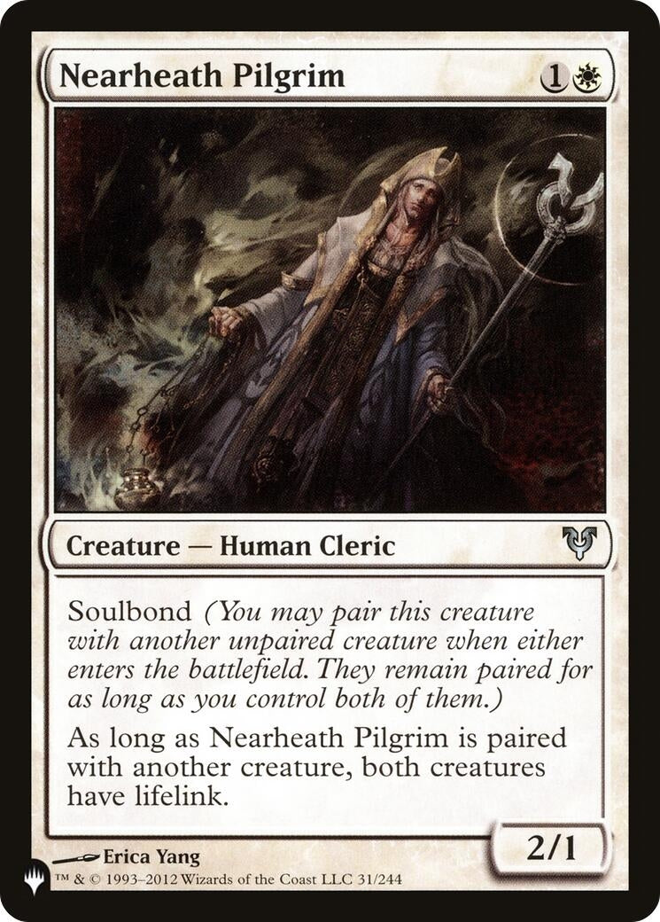 Image for Nearheath Pilgrim (The List Reprints) (31/244) - Magic: The Gathering