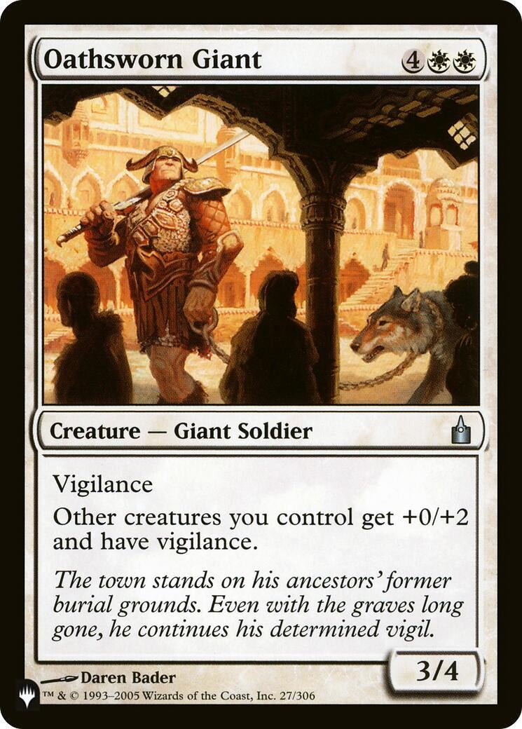 Image for Oathsworn Giant (The List Reprints) (27/306) - Magic: The Gathering