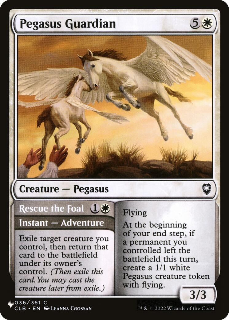 Image for Pegasus Guardian (The List Reprints) (036/361) - Magic: The Gathering