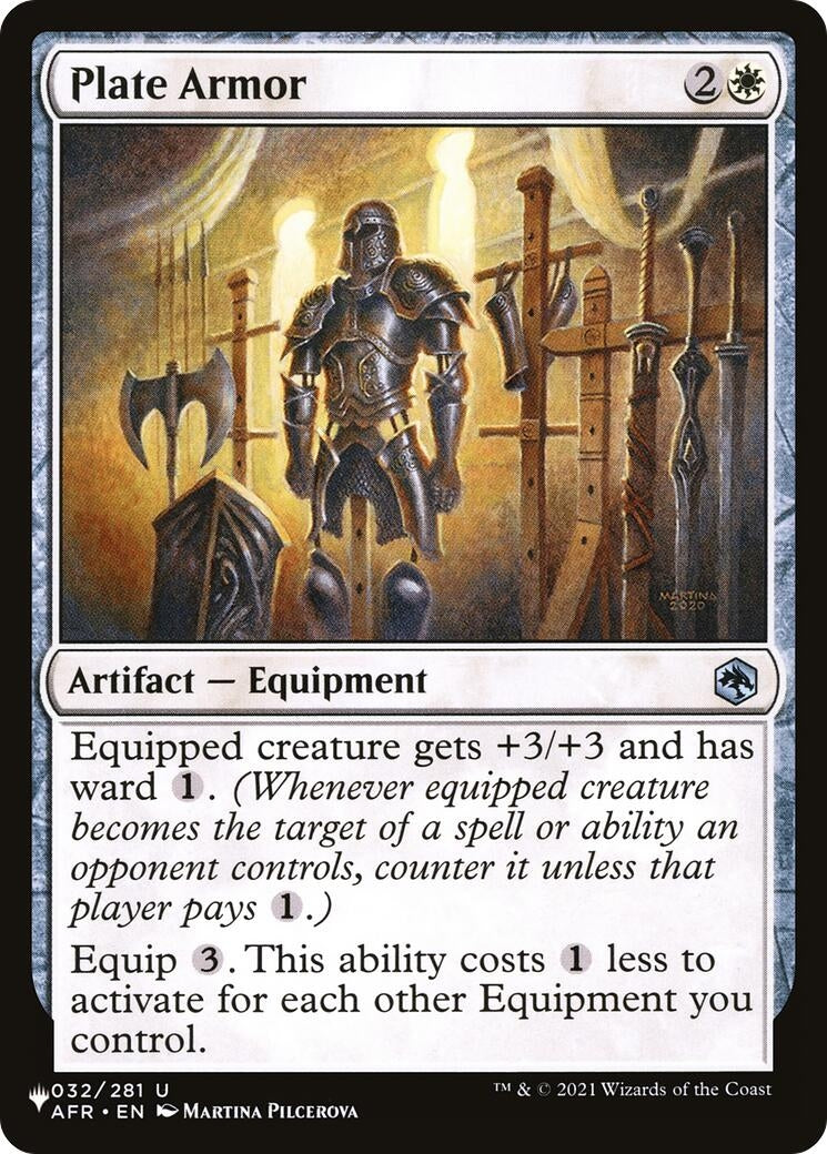 Image for Plate Armor (The List Reprints) (032/281) - Magic: The Gathering