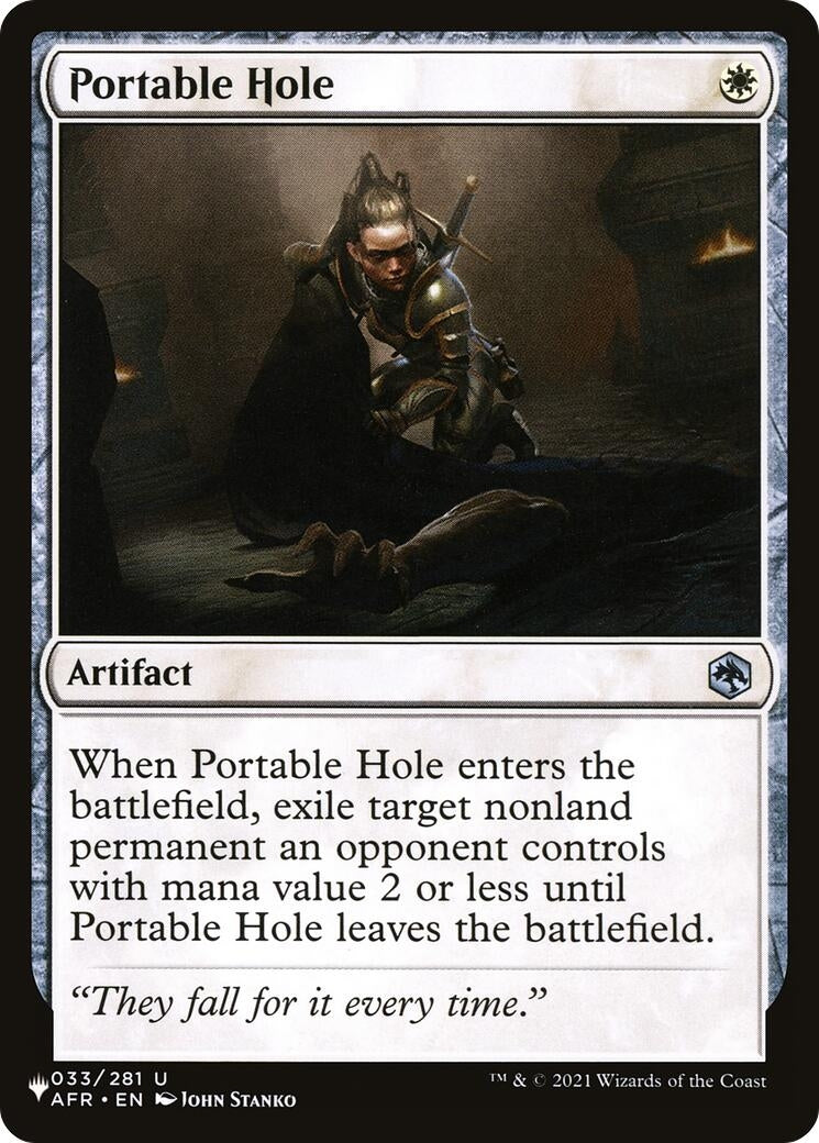 Image for Portable Hole (The List Reprints) (033/281) - Magic: The Gathering