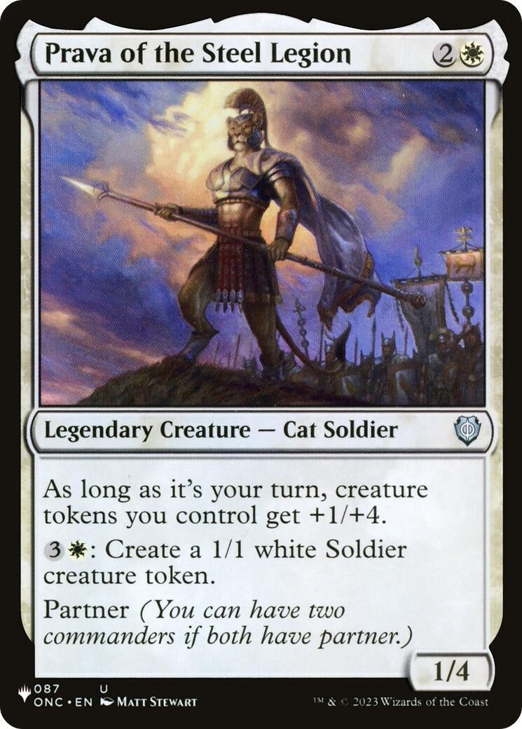 Image for Prava of the Steel Legion (The List Reprints) (087/028) - Magic: The Gathering