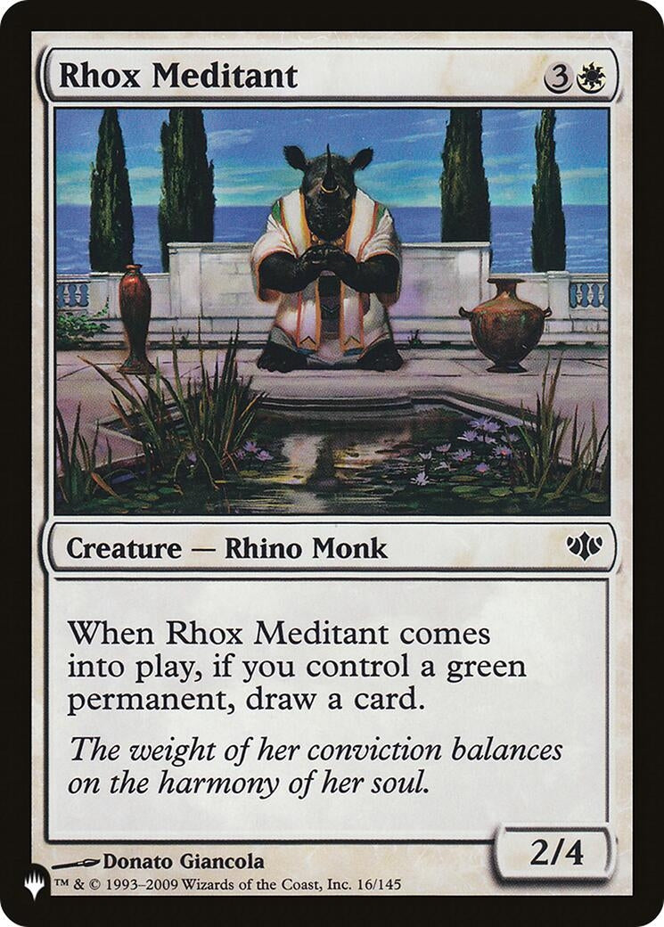Image for Rhox Meditant (The List Reprints) (16/145) - Magic: The Gathering