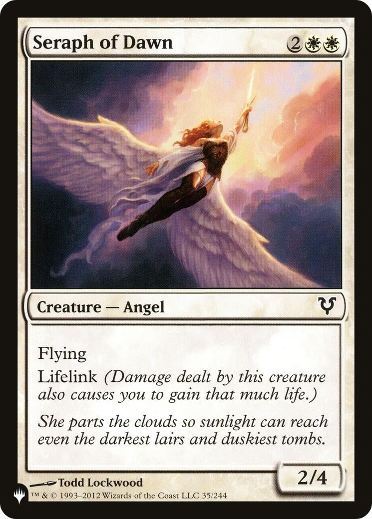 Image for Seraph of Dawn (The List Reprints) (35/244) - Magic: The Gathering