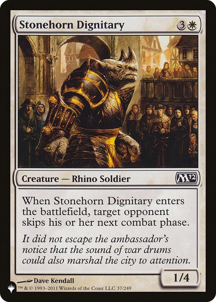 Image for Stonehorn Dignitary (The List Reprints) (37/249) - Magic: The Gathering