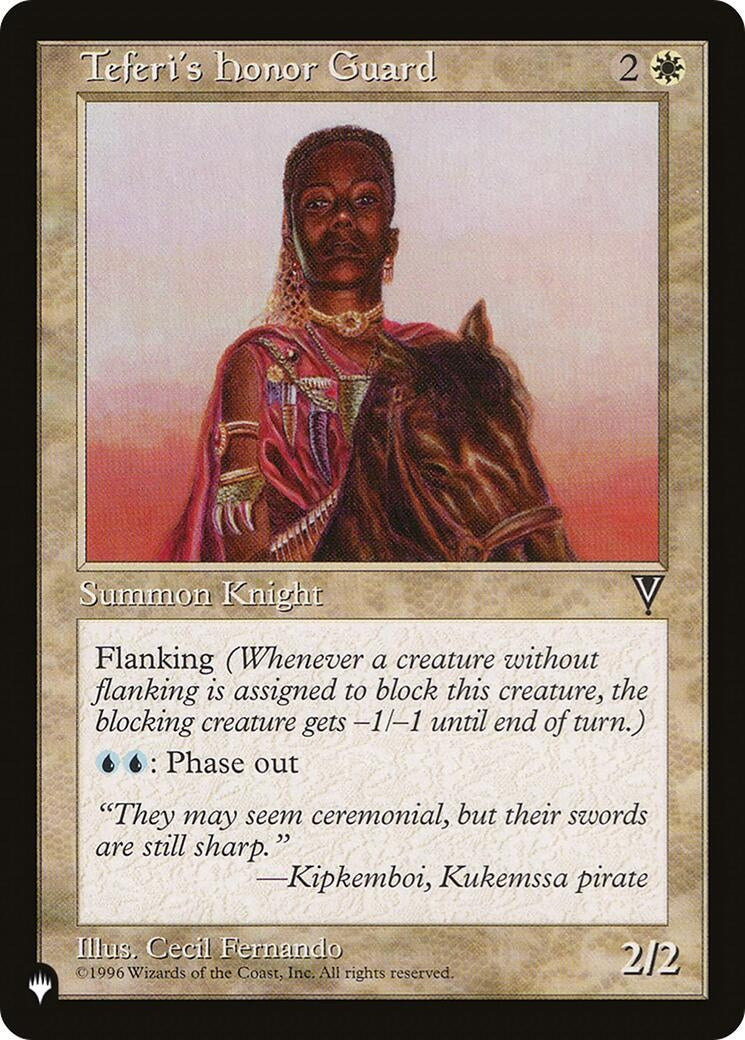 Image for Teferi's Honor Guard (The List Reprints) - Magic: The Gathering