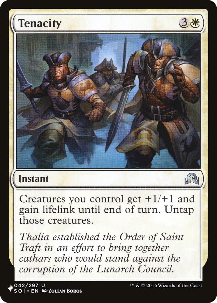 Image for Tenacity (The List Reprints) (042/297) - Magic: The Gathering