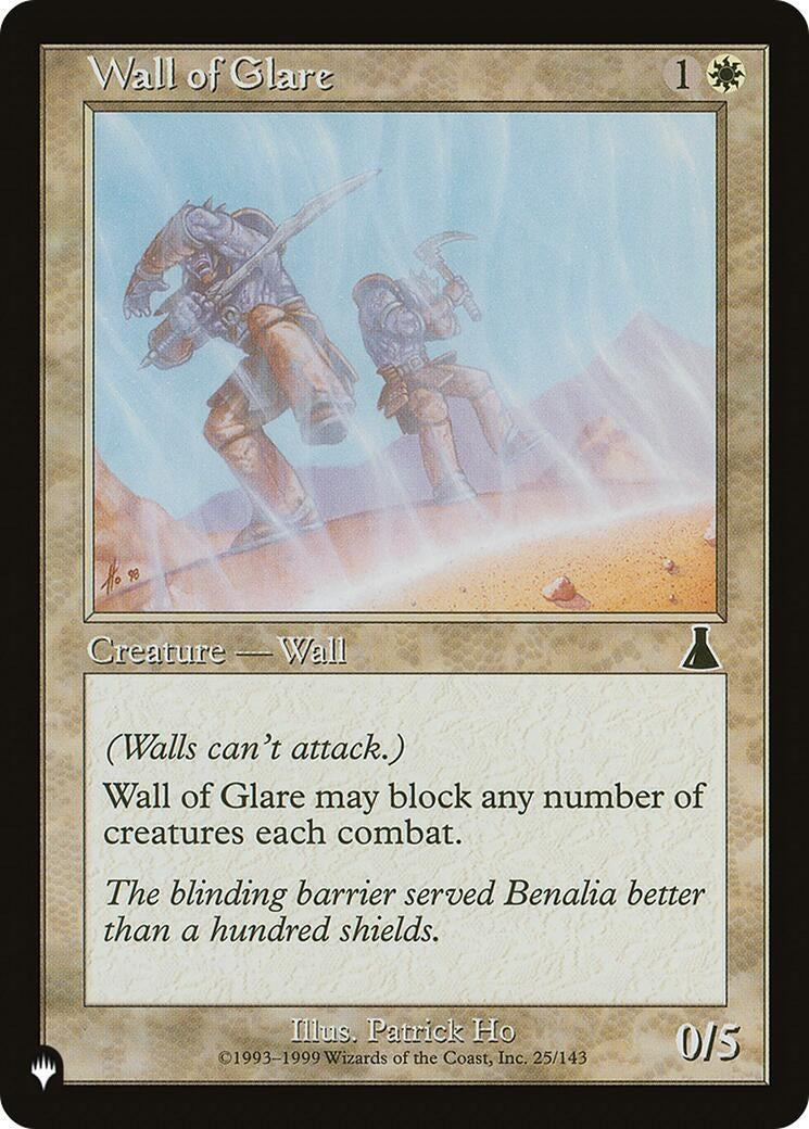 Image for Wall of Glare (The List Reprints) (25/143) - Magic: The Gathering