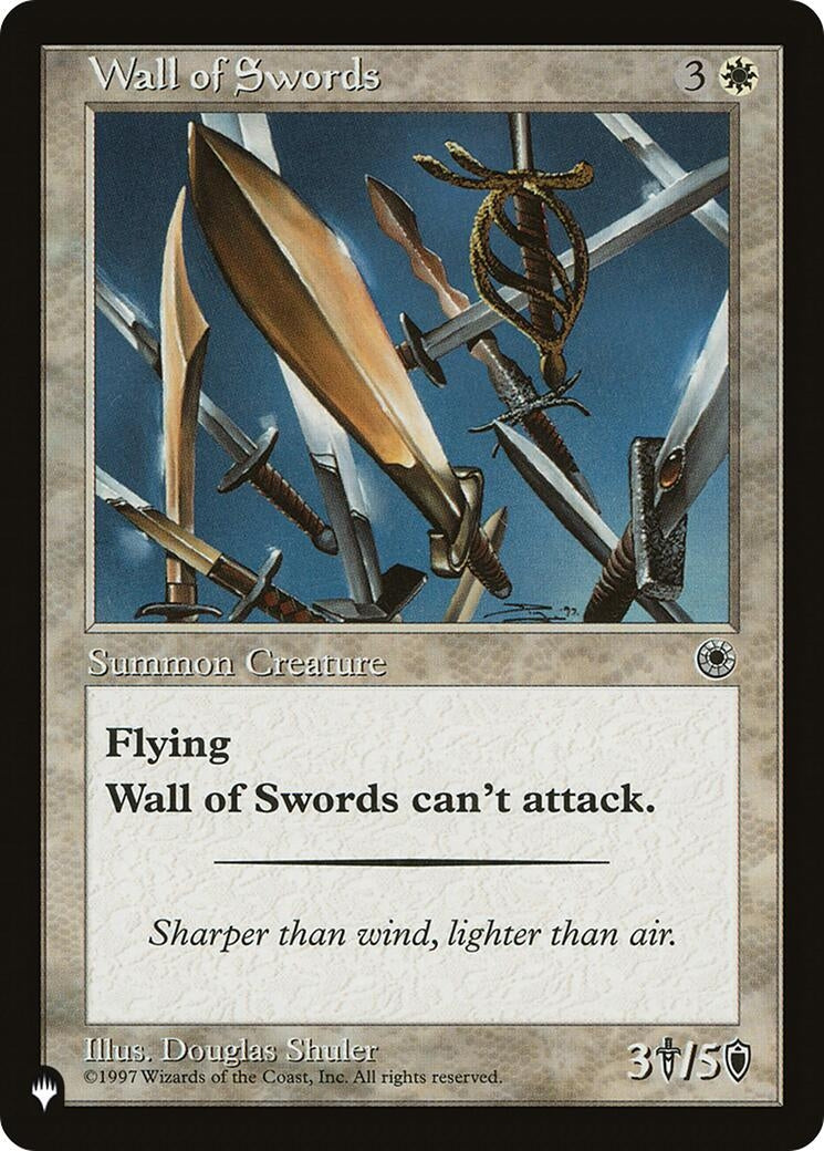 Image for Wall of Swords (The List Reprints) - Magic: The Gathering