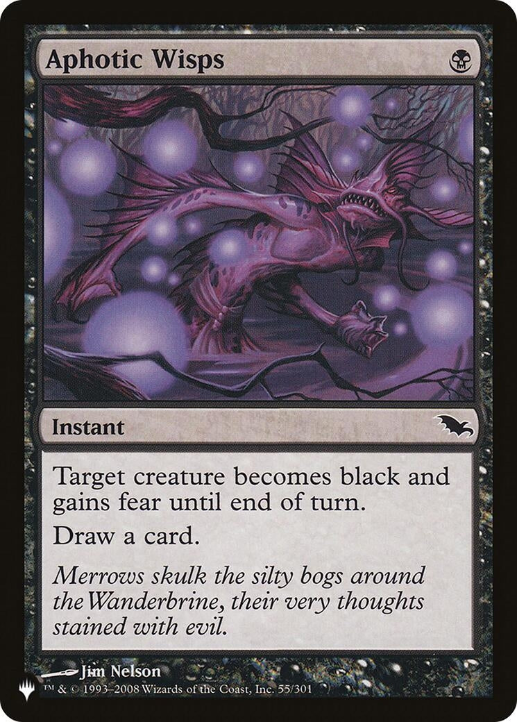 Image for Aphotic Wisps (The List Reprints) (55/301) - Magic: The Gathering
