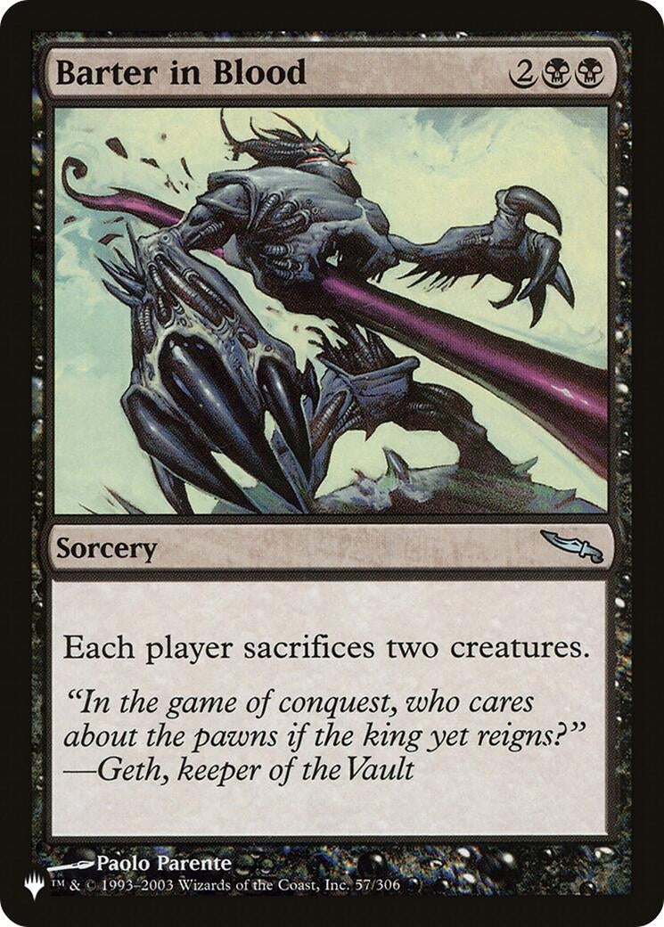 Image for Barter in Blood (The List Reprints) (57/306) - Magic: The Gathering