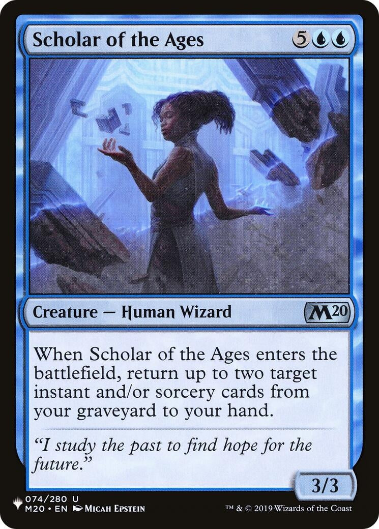Image for Scholar of the Ages (The List Reprints) (074/280) - Magic: The Gathering