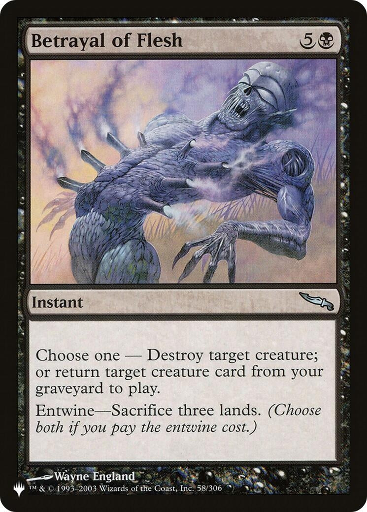 Image for Betrayal of Flesh (The List Reprints) (58/306) - Magic: The Gathering