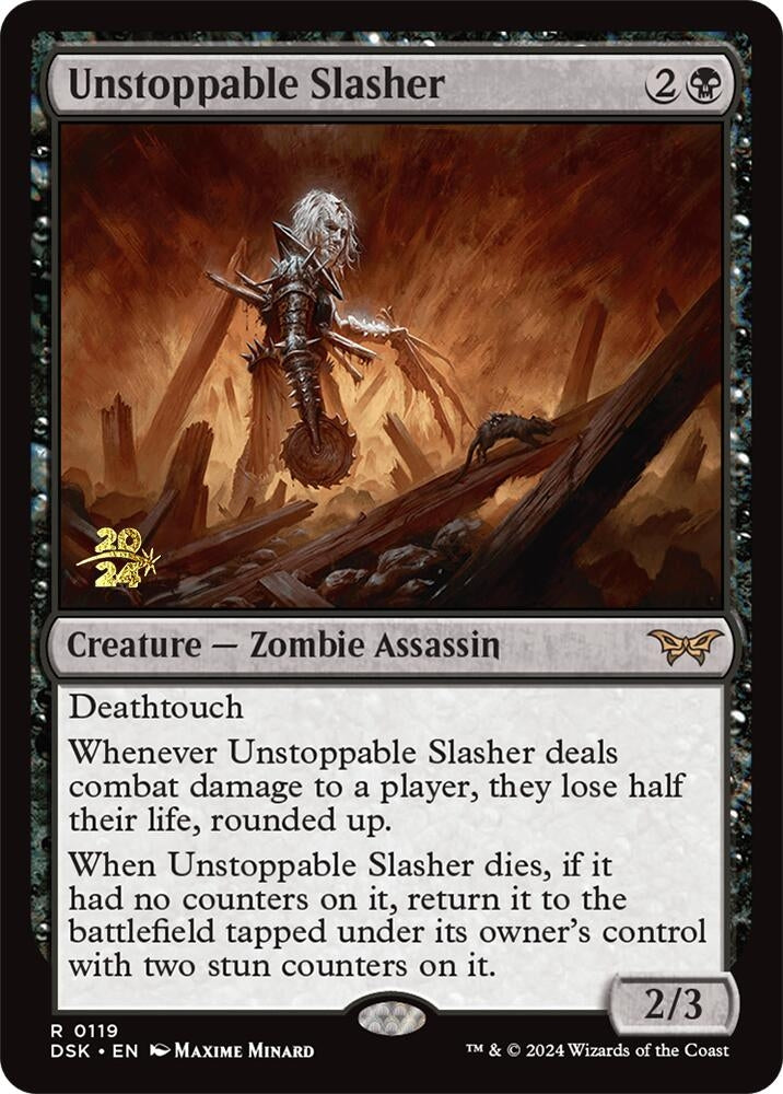 Image for Unstoppable Slasher (0119) (Prerelease Cards) (119) - Magic: The Gathering