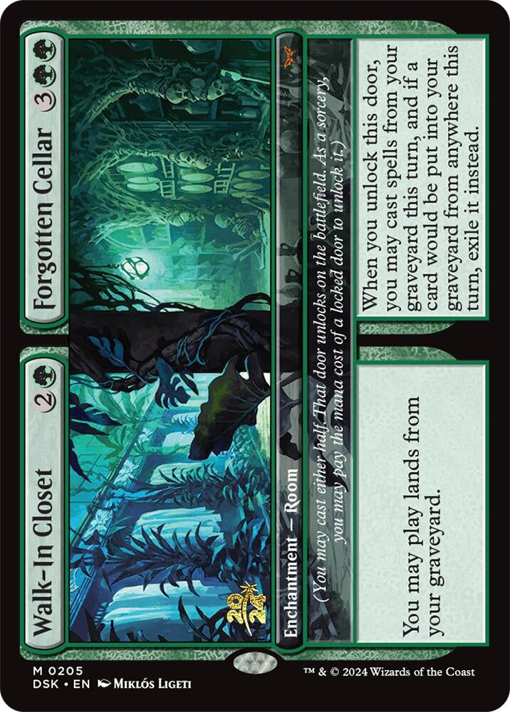 Image for Walk-In Closet // Forgotten Cellar (Prerelease Cards) (205) - Magic: The Gathering