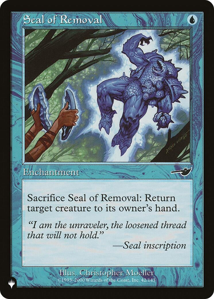 Image for Seal of Removal (The List Reprints) (42/143) - Magic: The Gathering