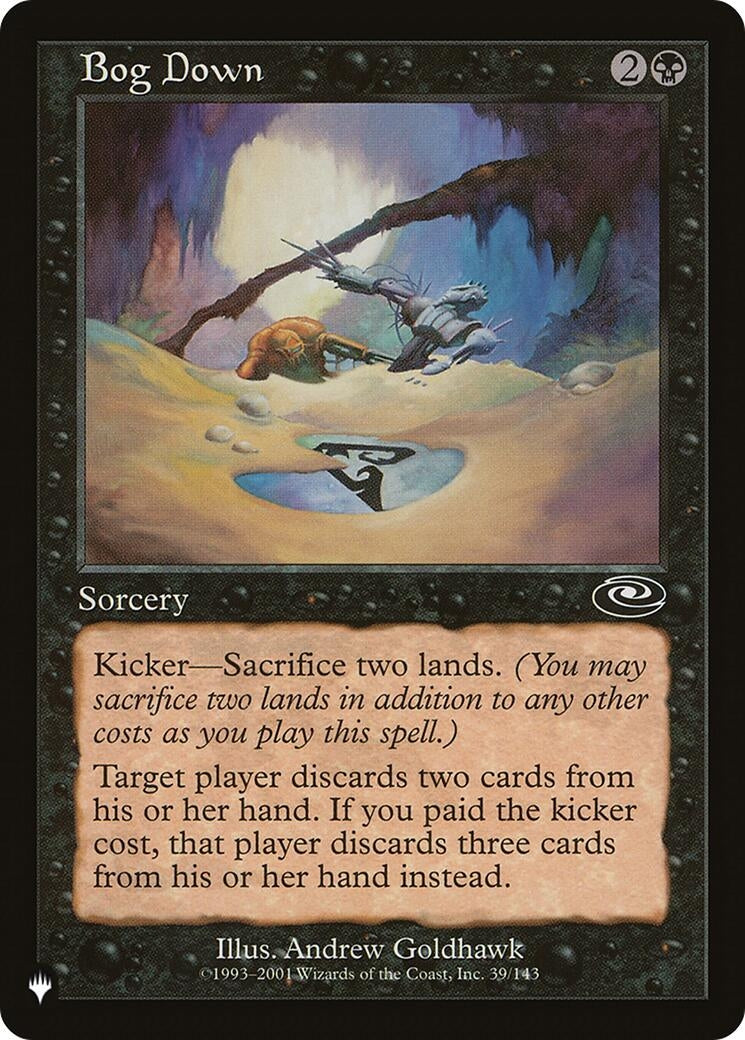 Image for Bog Down (The List Reprints) (39/143) - Magic: The Gathering