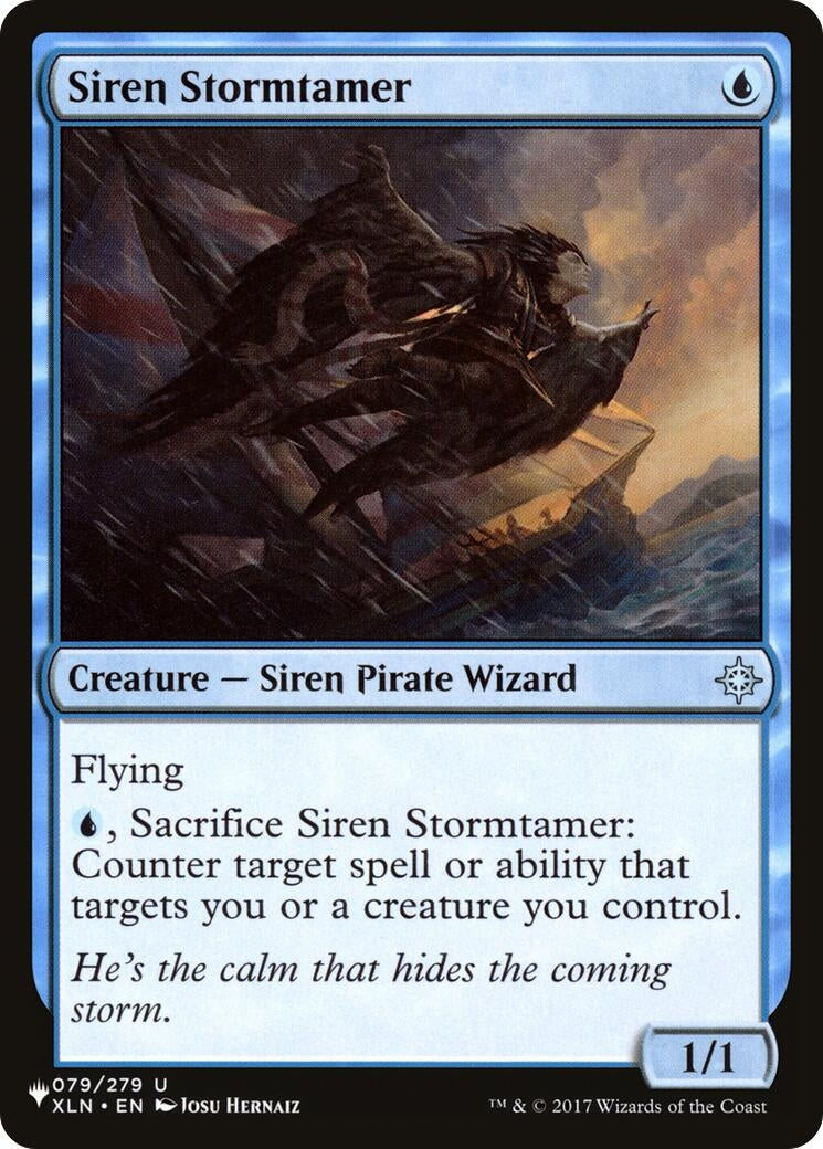Image for Siren Stormtamer (The List Reprints) (079/279) - Magic: The Gathering