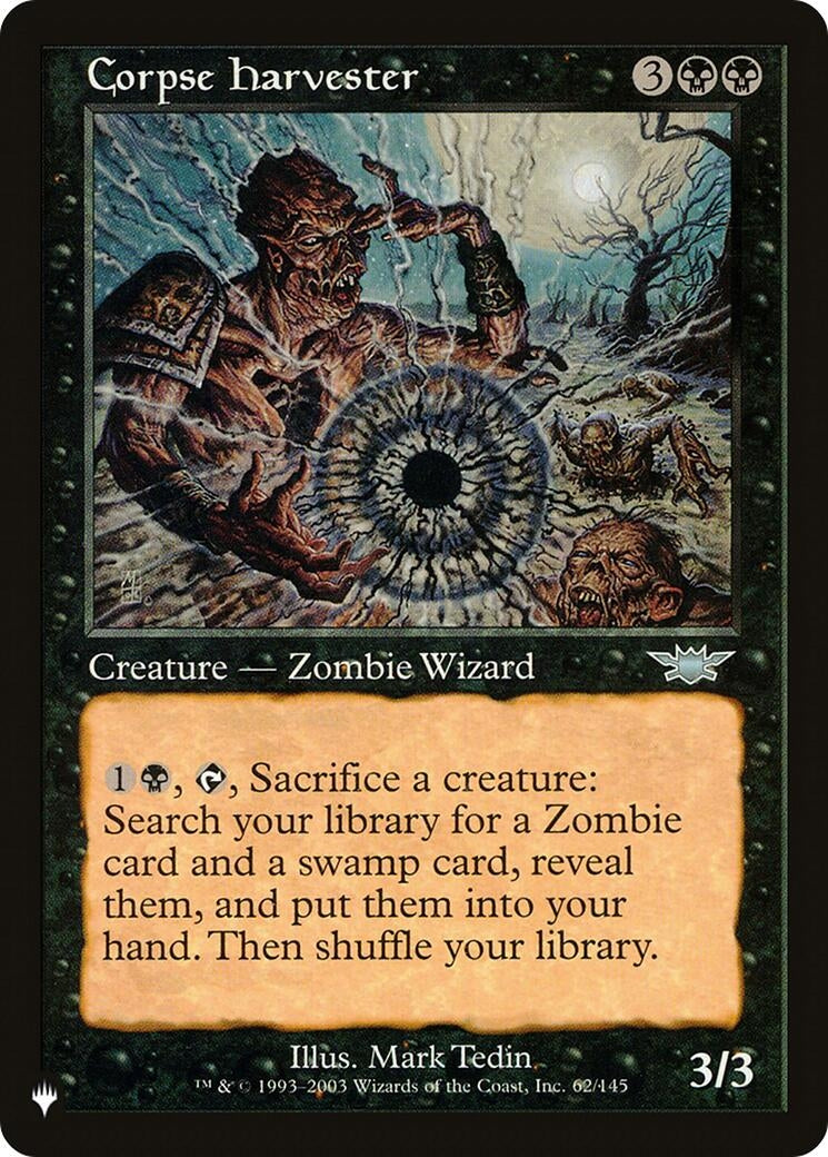 Image for Corpse Harvester (The List Reprints) (62/145) - Magic: The Gathering
