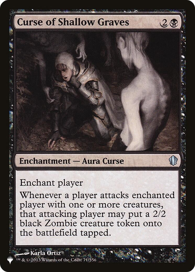 Image for Curse of Shallow Graves (The List Reprints) (71/356) - Magic: The Gathering