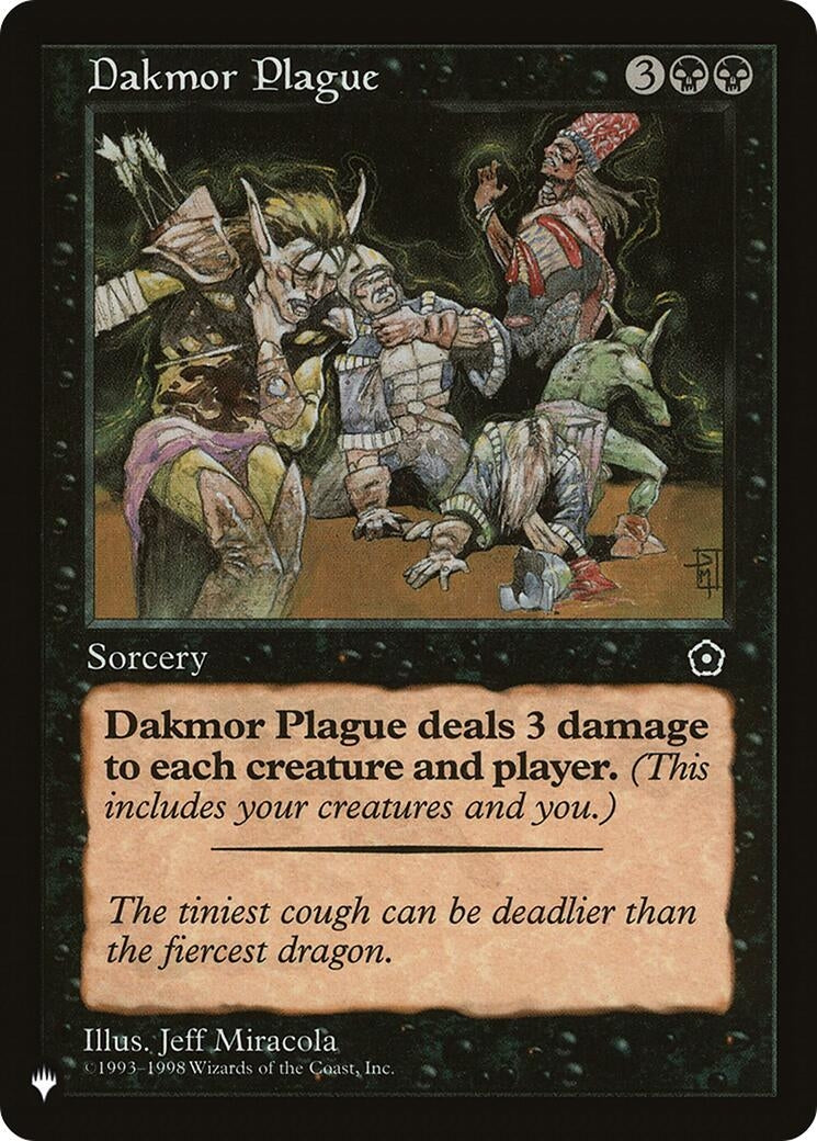 Image for Dakmor Plague (The List Reprints) - Magic: The Gathering