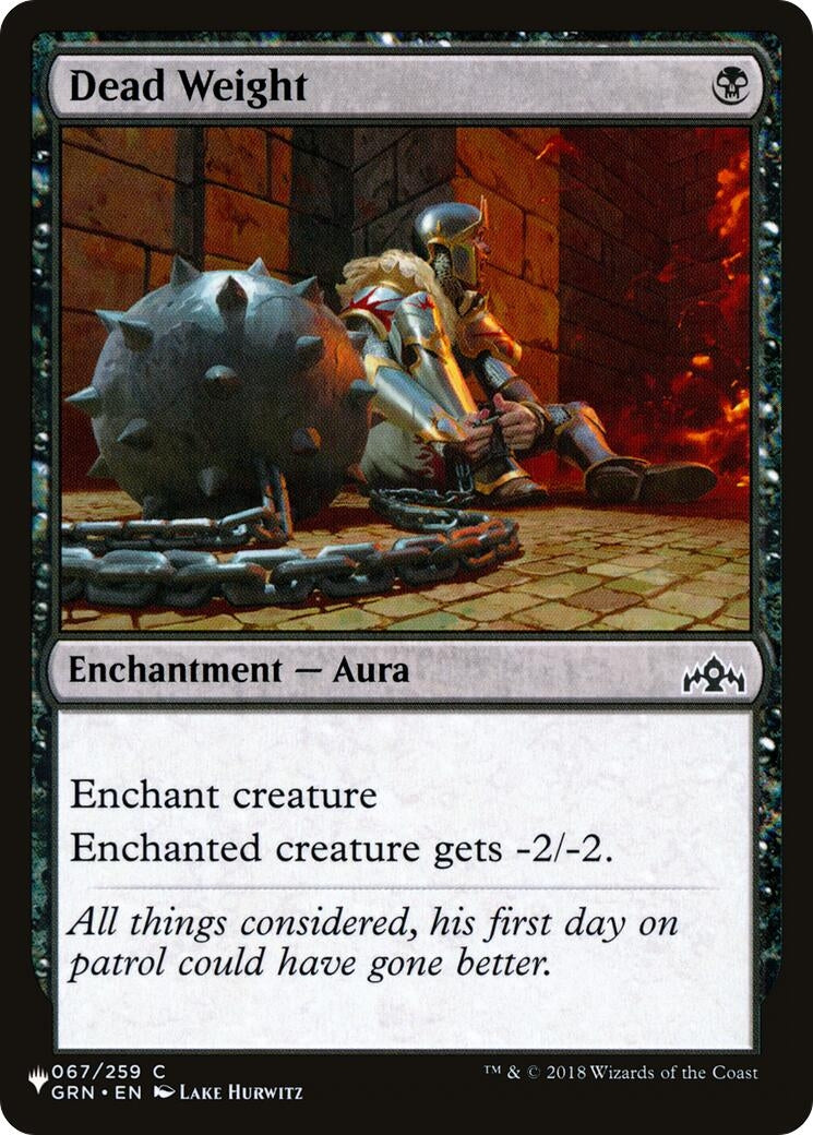 Image for Dead Weight (The List Reprints) (067/259) - Magic: The Gathering