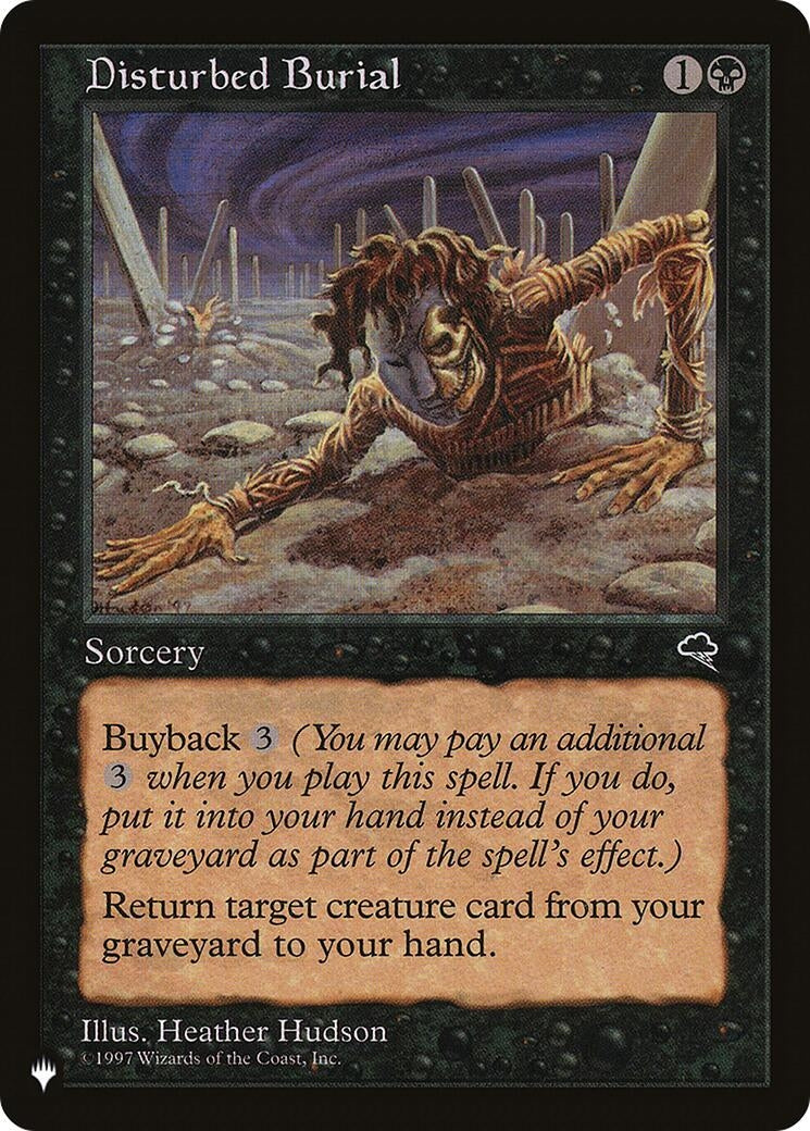 Image for Disturbed Burial (The List Reprints) - Magic: The Gathering