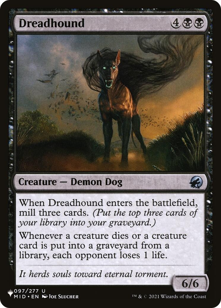 Image for Dreadhound (The List Reprints) (097/277) - Magic: The Gathering
