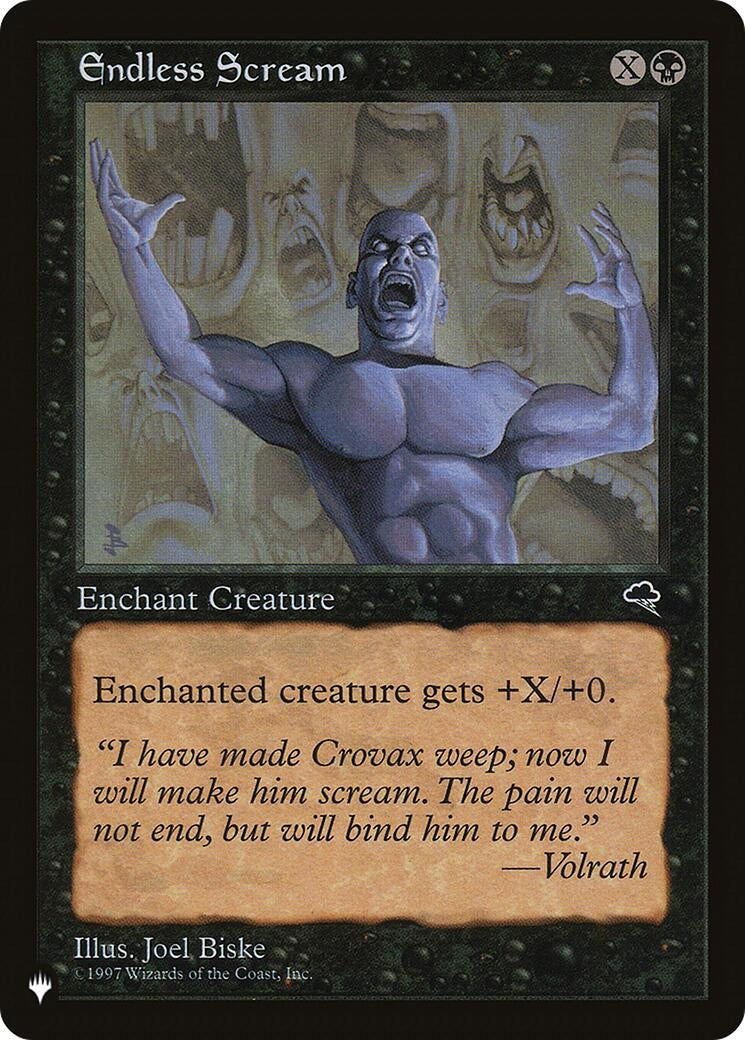 Image for Endless Scream (The List Reprints) - Magic: The Gathering