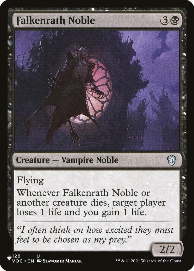 Image for Falkenrath Noble (The List Reprints) (128/038) - Magic: The Gathering