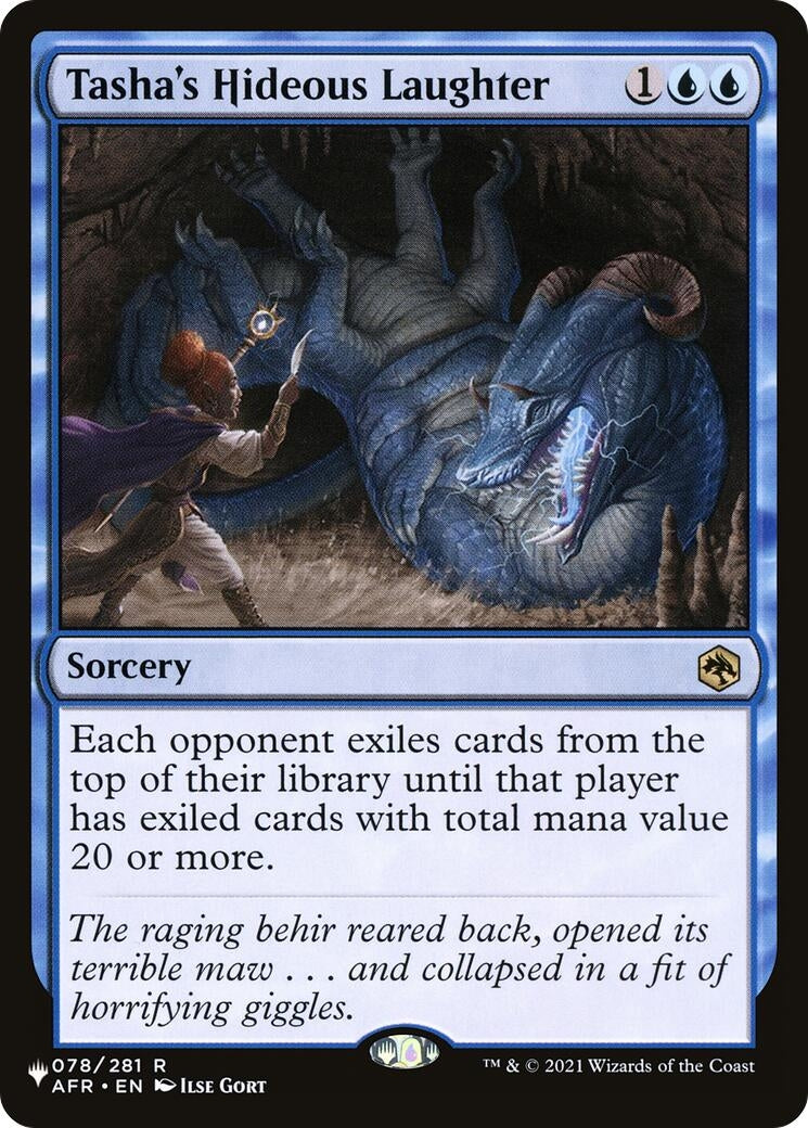 Image for Tasha's Hideous Laughter (The List Reprints) (078/281) - Magic: The Gathering