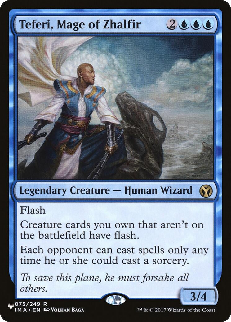 Image for Teferi, Mage of Zhalfir (The List Reprints) (075/249) - Magic: The Gathering