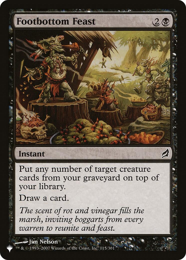 Image for Footbottom Feast (The List Reprints) (115/301) - Magic: The Gathering