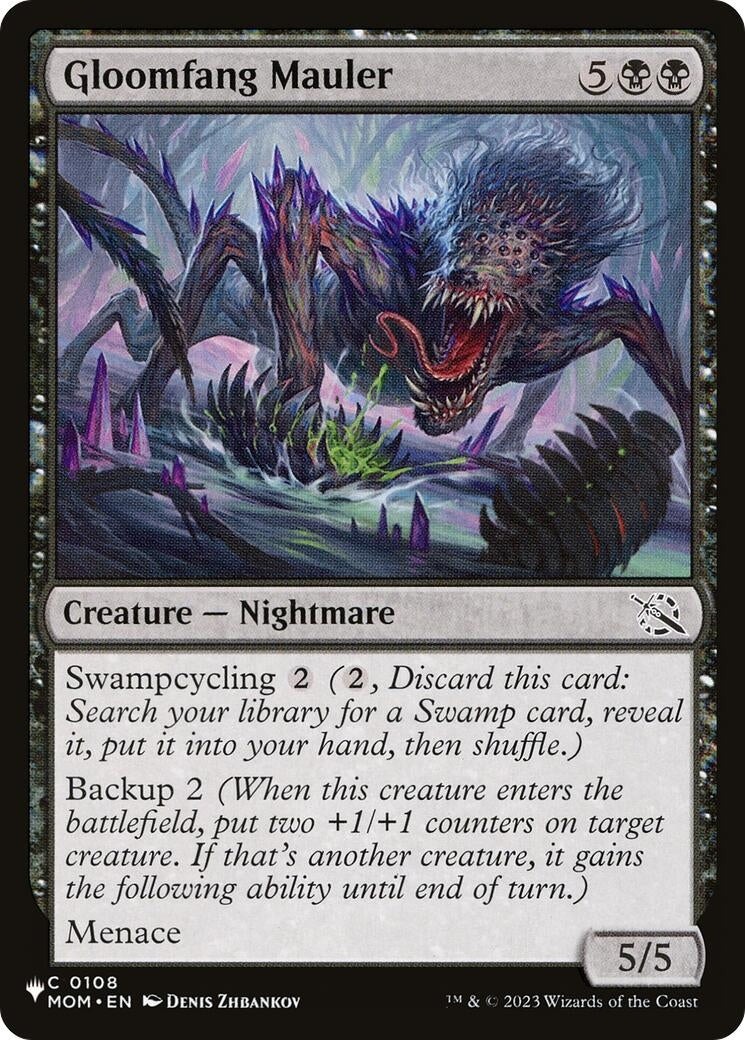 Image for Gloomfang Mauler (The List Reprints) (0108) - Magic: The Gathering
